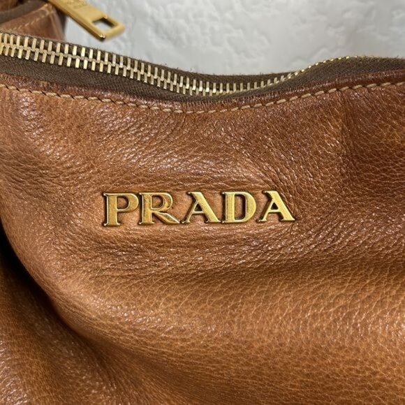 PRADA Cervo Antik Hobo Cammello Sfumato Large - Picture 3 of 12